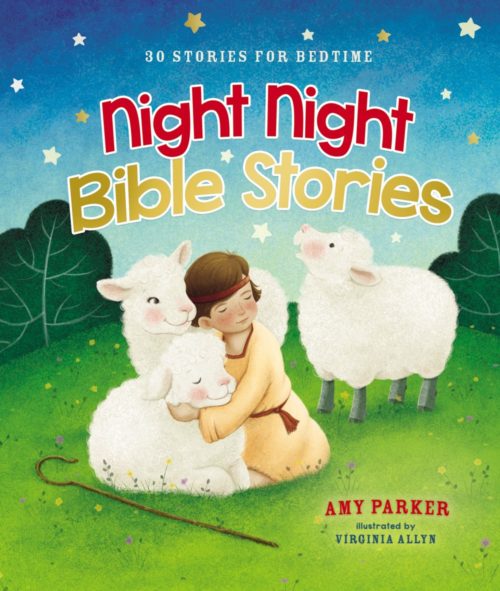 Book cover for Night Night Bible Stories. Snuggle up for bedtime bible stories time with Night Night Bible Stories!