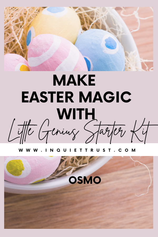 Easter basket pin with title cover Make Easter Magic with Osmo Little Genius Starter Kit