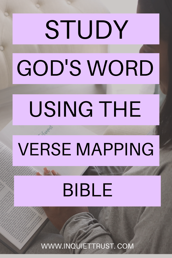 Woman reading Verse Mapping Bible 