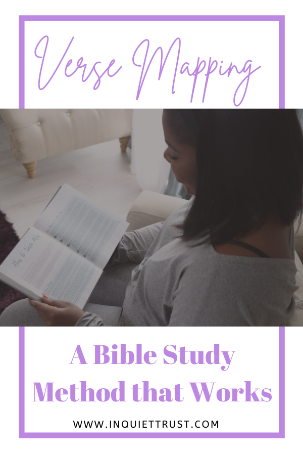 Woman reading NIV Verse Mapping Bible