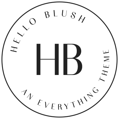 Hello blush badge