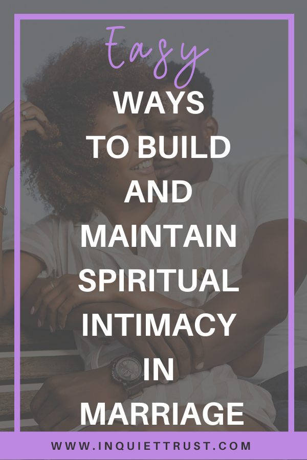 Spiritual intimacy in marriage